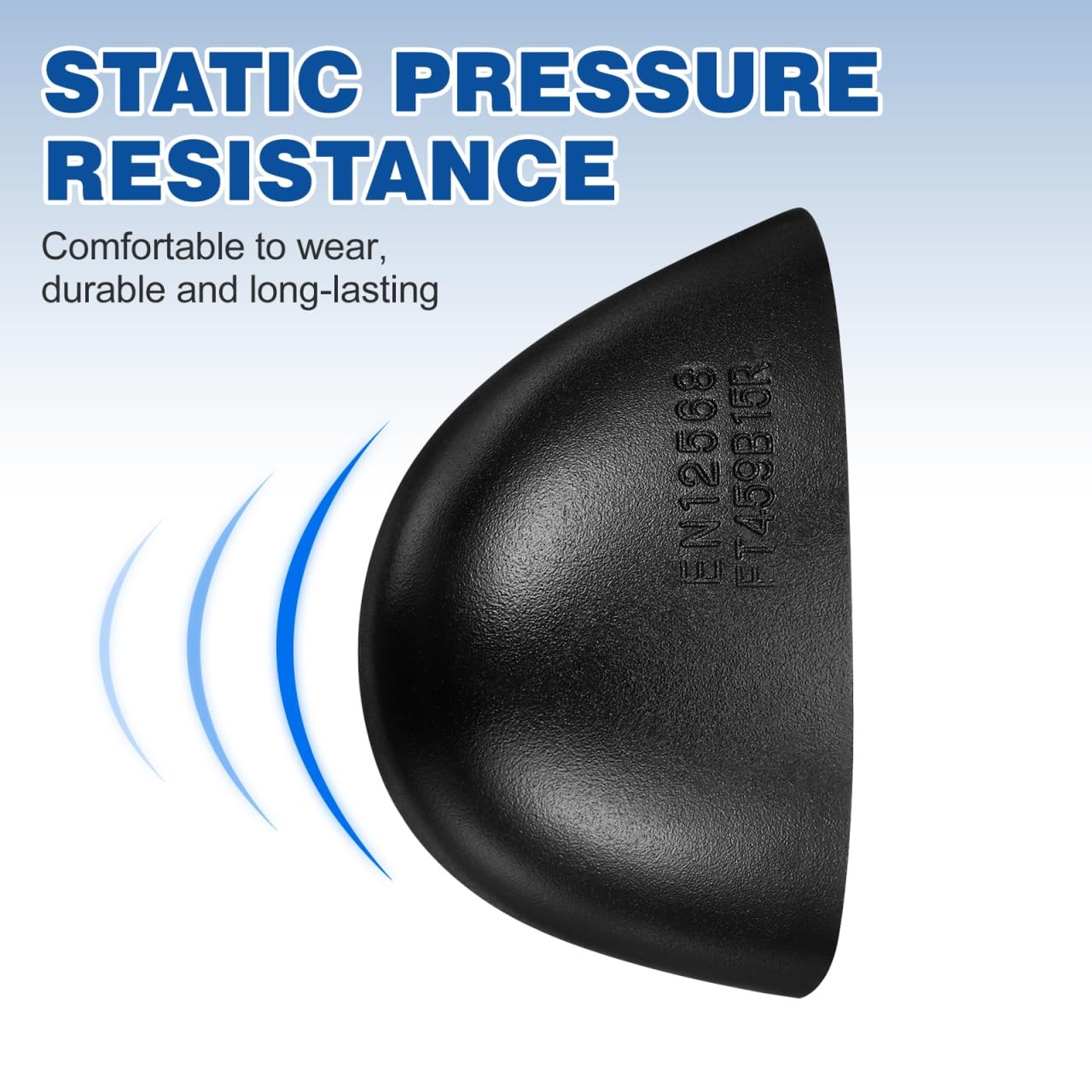 Steel Toe Guards, 1 Pair Inserts for Shoes, Work Protector Caps Safety