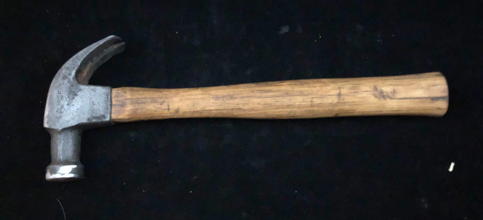 VINTAGE ECLIPSE Curved Claw Hammer Wood Handle 13"