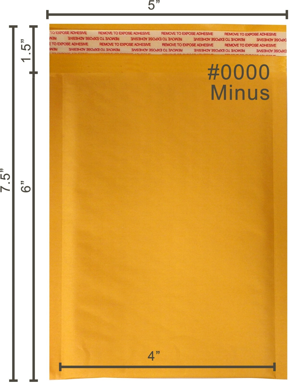 Yens® 500 #0000 Kraft Bubble Padded Envelopes Mailers 4 X 6 #0000minus