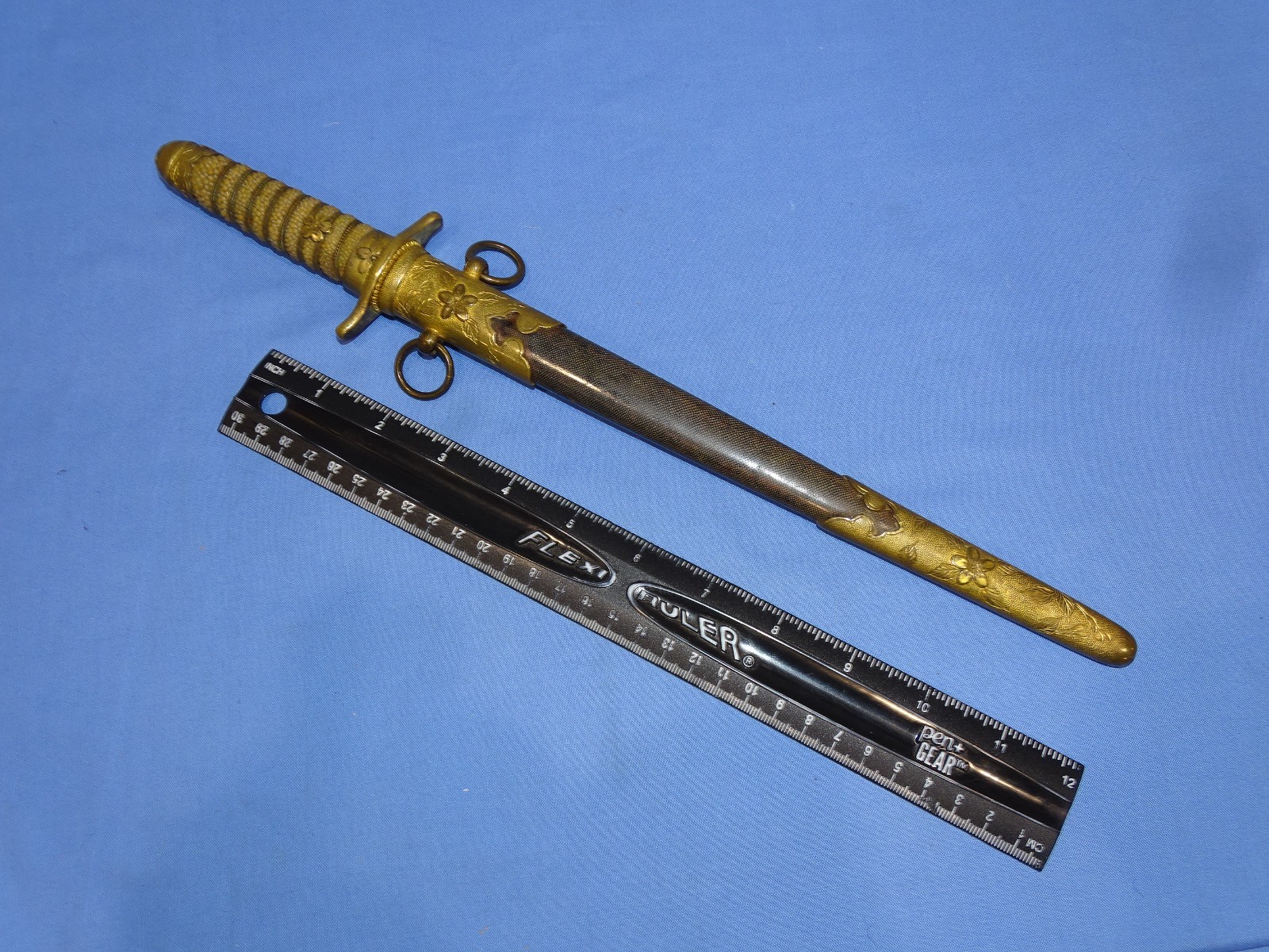 WWII Japanese Navy IJN Officer's Dagger Dirk w/ Handmade Blade