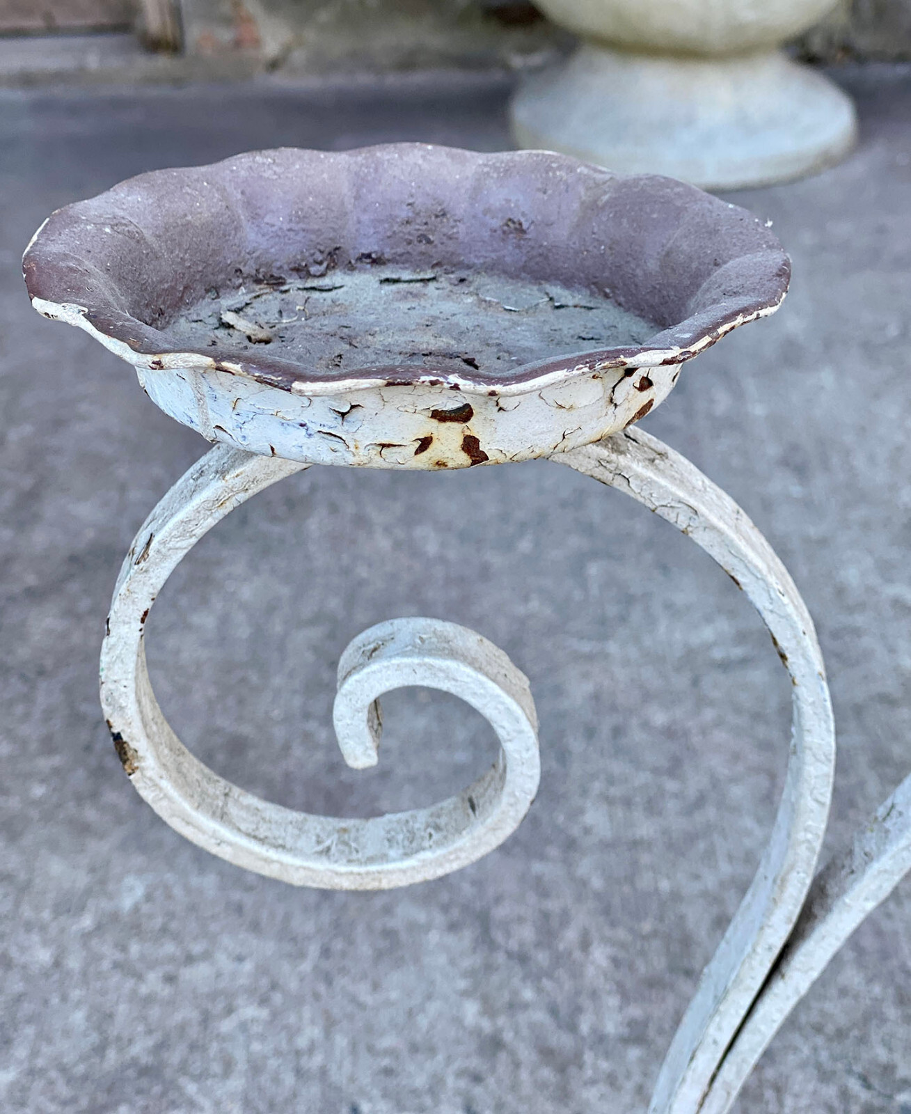 Antique Victorian Wrought Iron Outdoor Garden Plant Stand