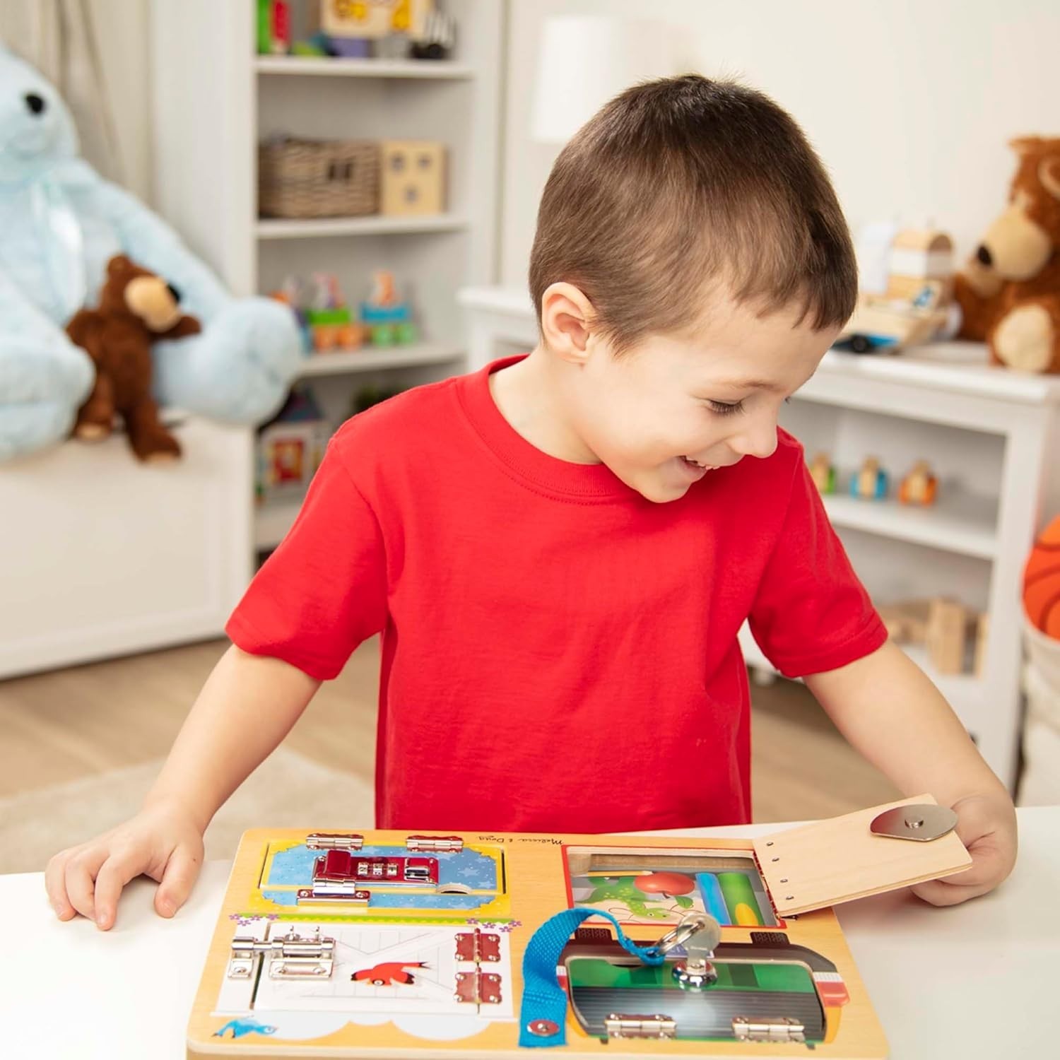 Melissa & Doug Locks and Latches Board Wooden Educational Toy 9540