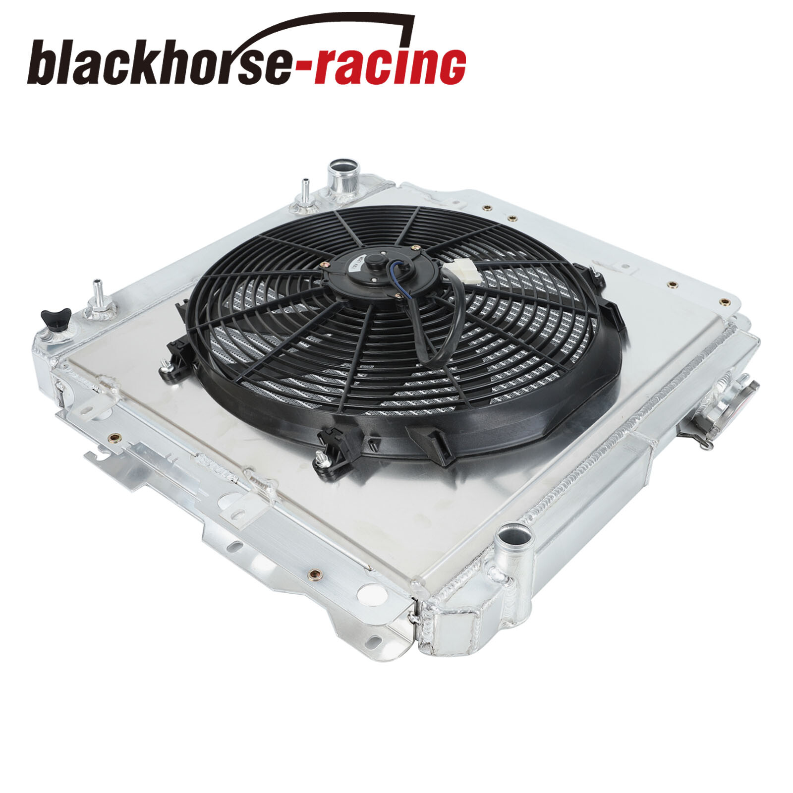 3 Row Radiator+Fan Aluminum Shroud Relay For Jeep 1987-2006 Wrangler TJ YJ L4 L6