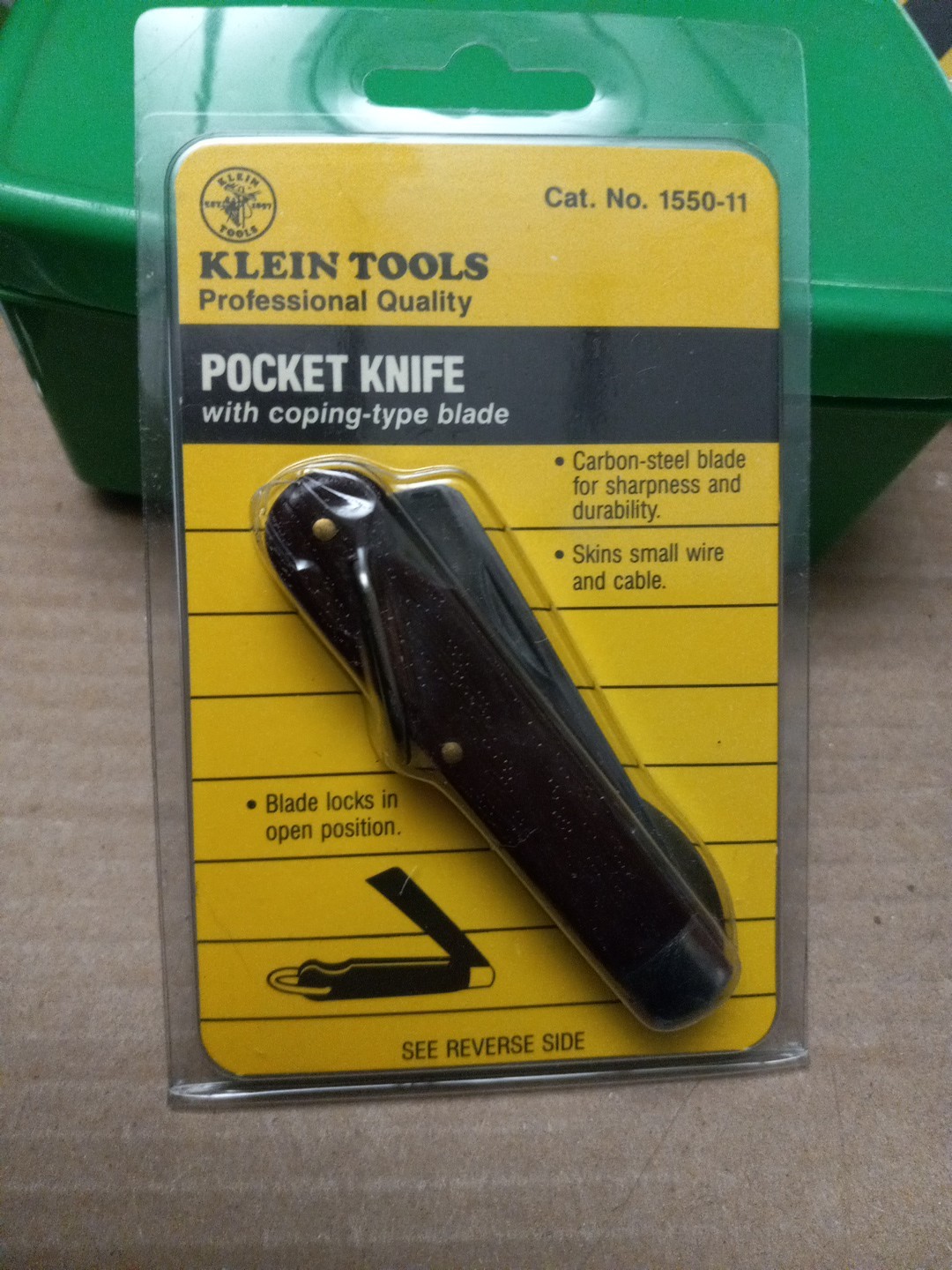 Klein 1550-11 2-1/4" Steel Pocket Knife Coping Blade New 1990
