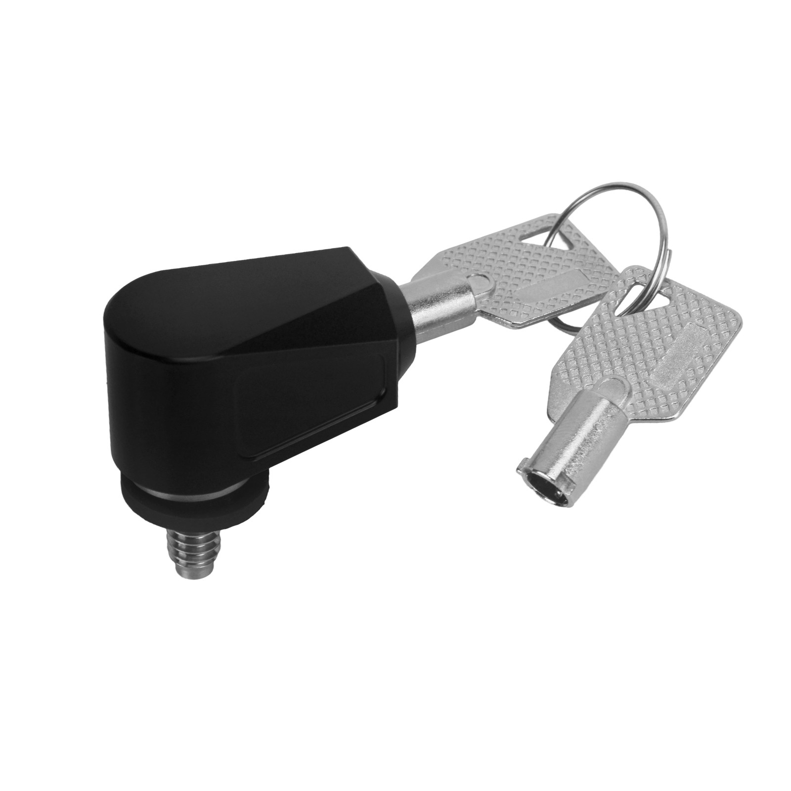 Black Seat Lock Push Pin 2 Keys Anti Theft Set For Harley Dyna Softail Touring