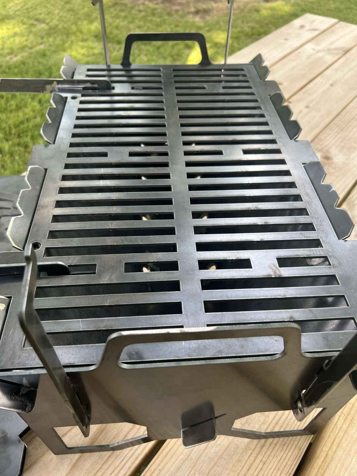 Collapsible Slot Grill 11 Gauge With A Lifted Rack Millscale Free MADE IN THE US