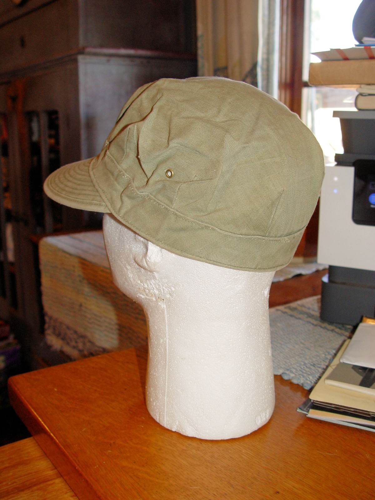 Original WWII USMC Marine Corps Cap Hat P44 HBT