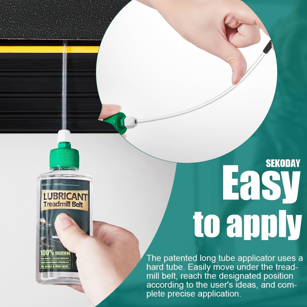 Silicone Treadmill Belt Lubricant 4.2ozHigh Temp Resistant w/ Applicator Tubes