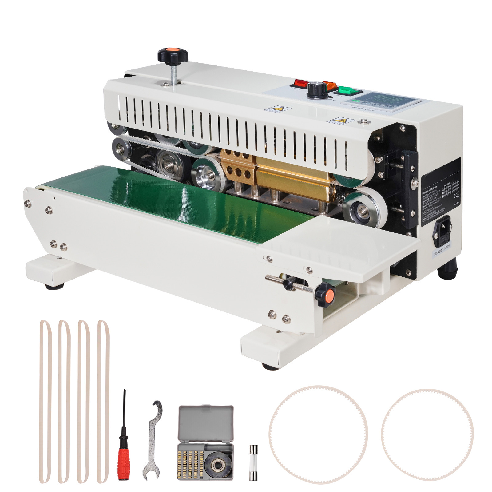 Continuous Bag Band Sealing Machine Horizontal Band Sealer Carbon Steel