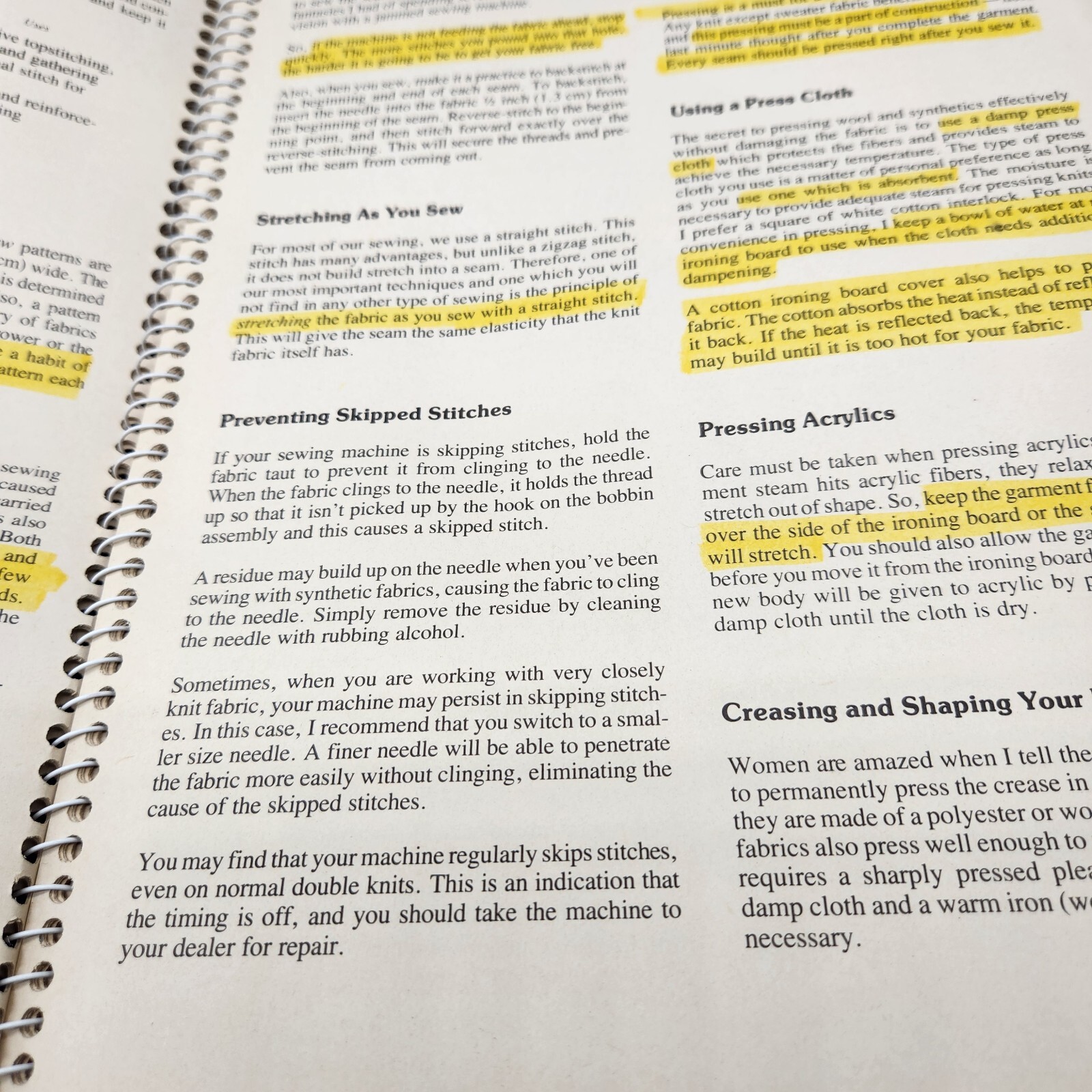 The Ann Person Method Sewing Book 1 Vintage 1978 Book Is Well Loved