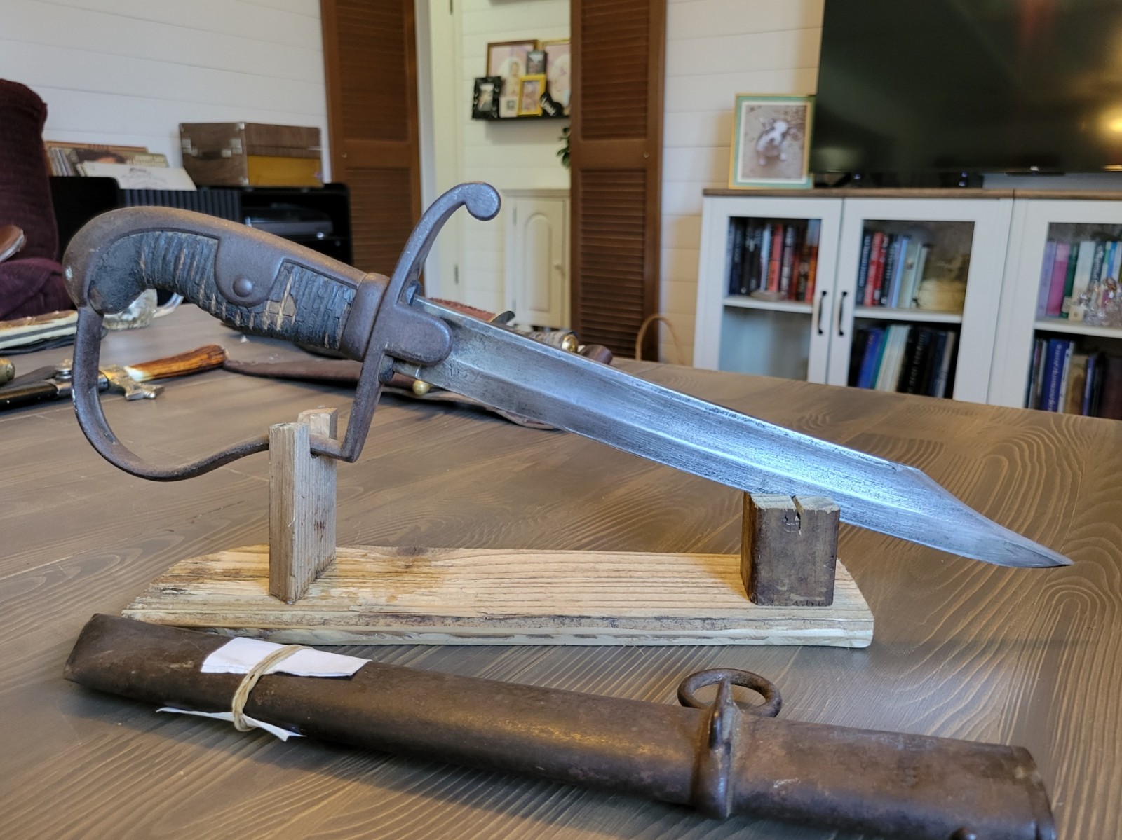 Imperial German Sword Cut-Down w/ Scabbard dated "1894"