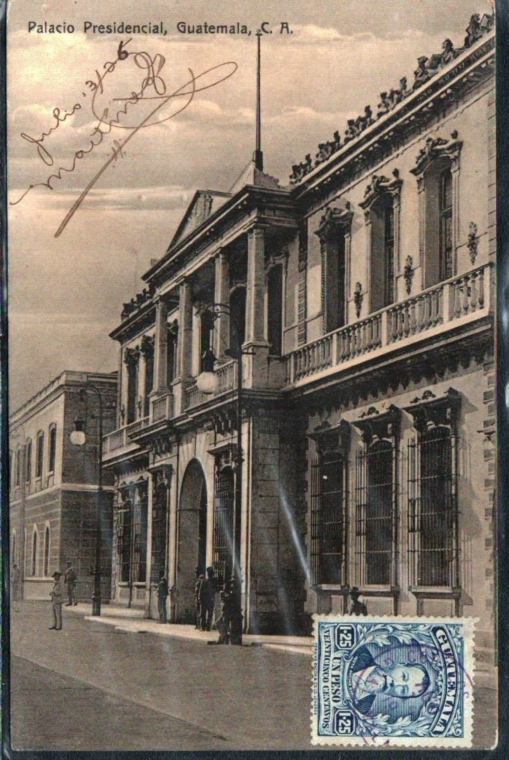 1926 Guatemala Cover Postcard "Palacio Presidencial"