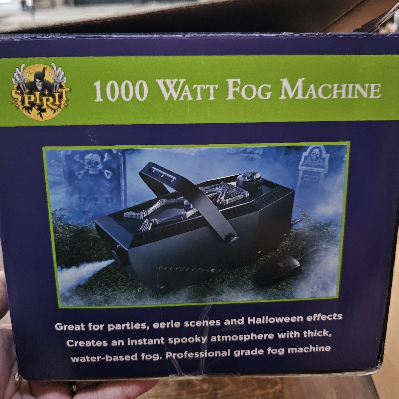 Spirit Halloween 1000 Watt Fog Machine Tested Works