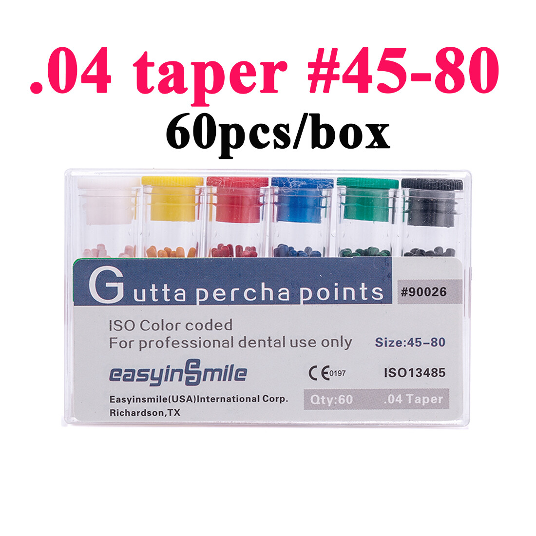 Dental Endo Gutta Percha Points Endodontic Obturation 02.04.06 Taper Easyinsmile
