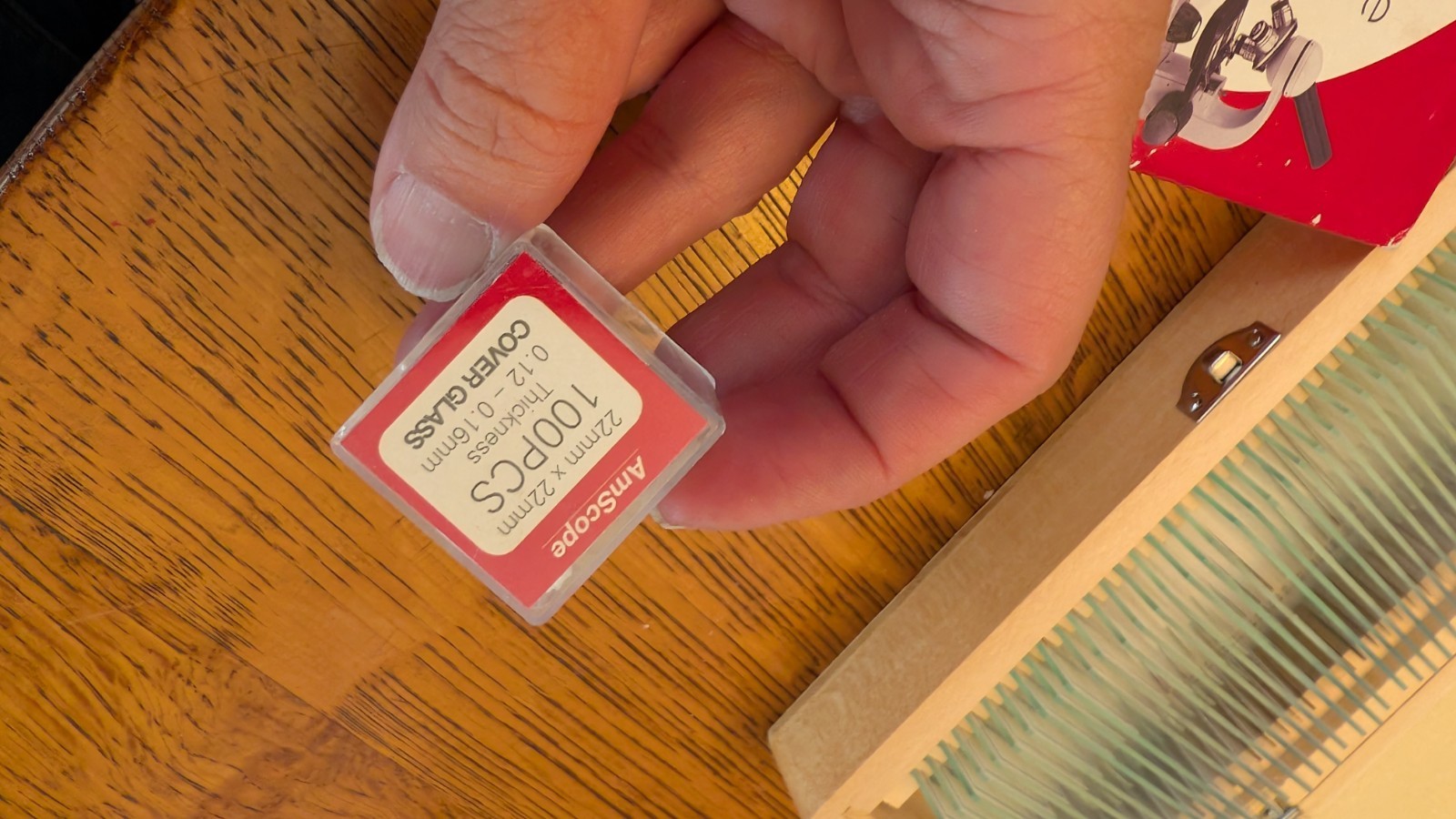 AmScope PS50A 50 Biology Pathology Prepared Microscope Slides Set slides and cov