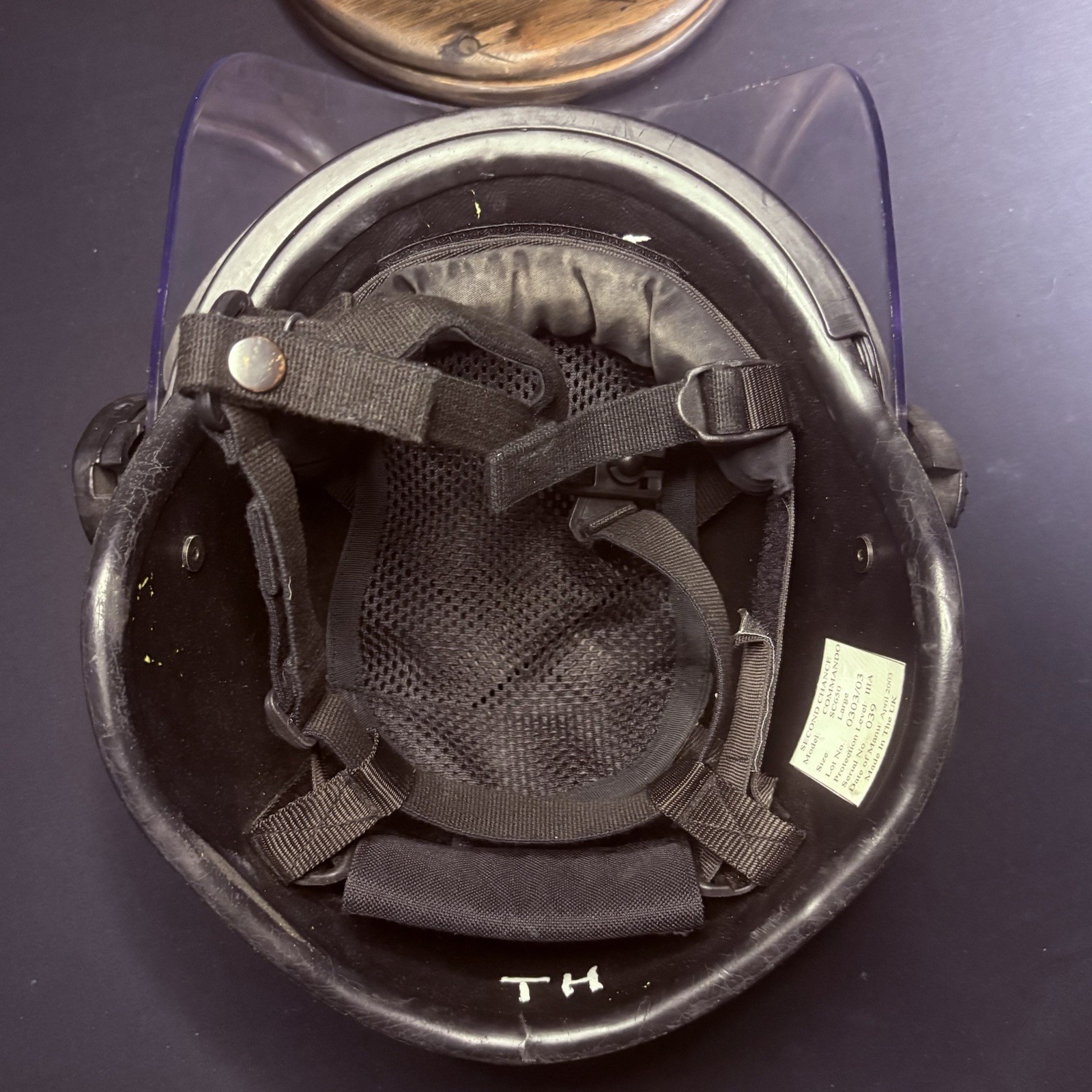 Second Chance Ballistic Helmet 3A (IIIA) (Size Large) MADE IN UK, Bullet Proof