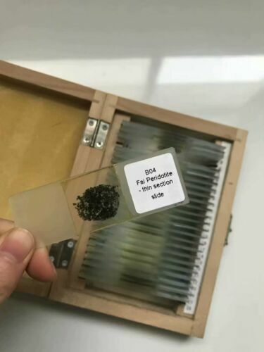 24PCS Geology Microscope Prepared Slides Mineral Thin Section Slides Set