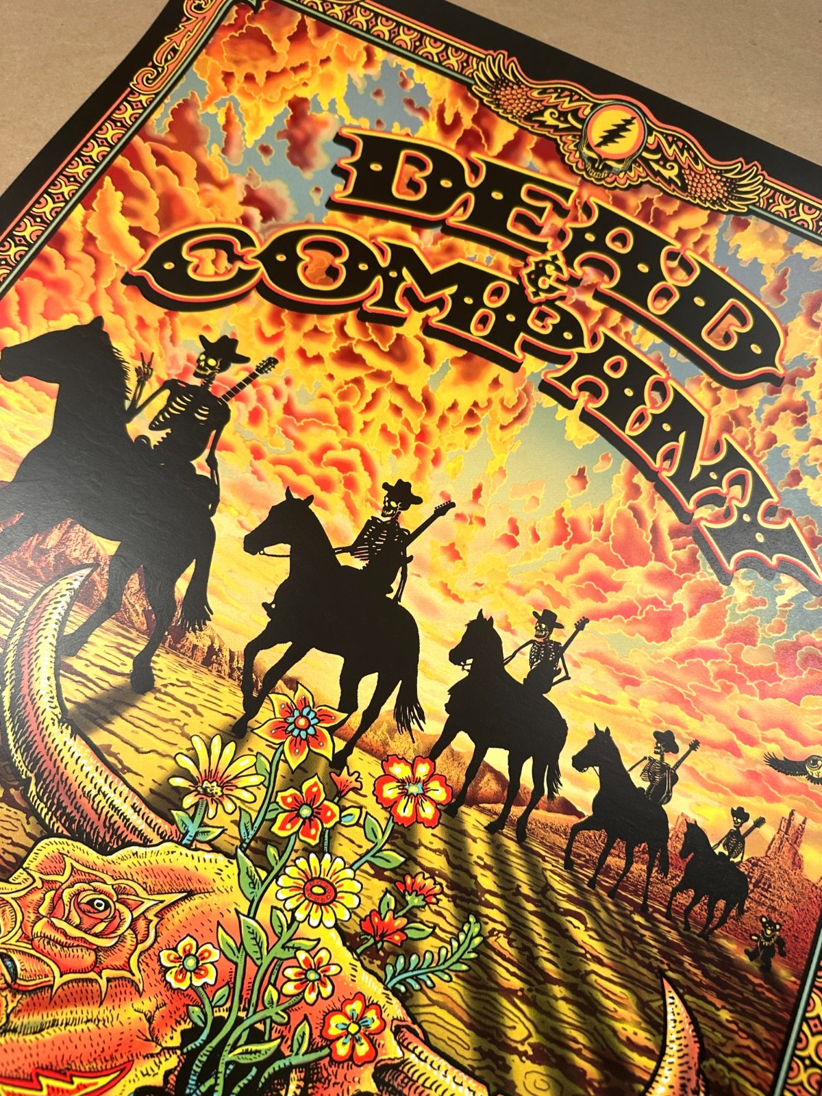 🤠 EMEK Dead & Company VIP Poster Sphere 2025 Vegas #/255 Cowboys GD60 Weir