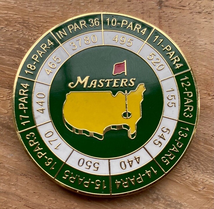 2024 Masters Tournament Coin and Magnetic Ball Marker Augusta National Mondomark