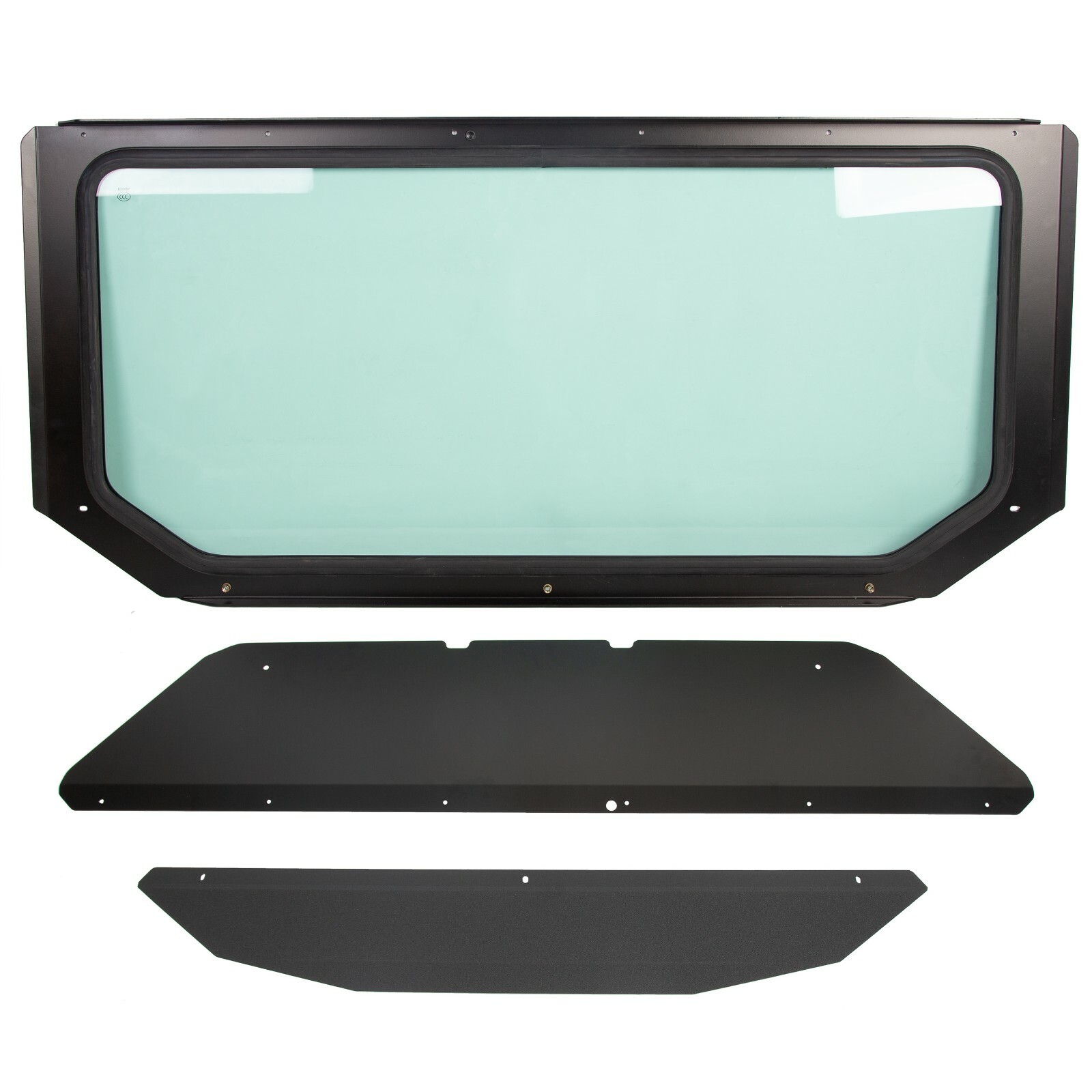 New Full Glass Windshield Black For Can Am Maverick X3 2017-2024