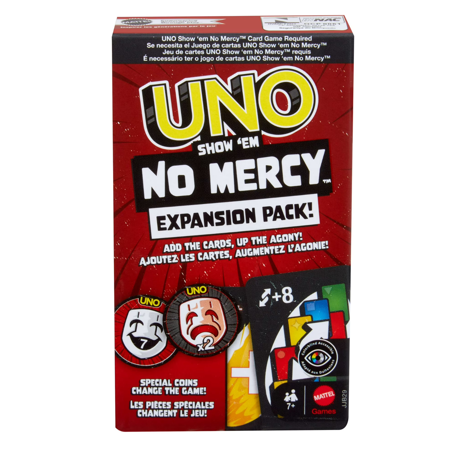 UNO Show 'Em No Mercy EXPANSION PACK  "Save Yourself or DOUBLE the PAIN! New