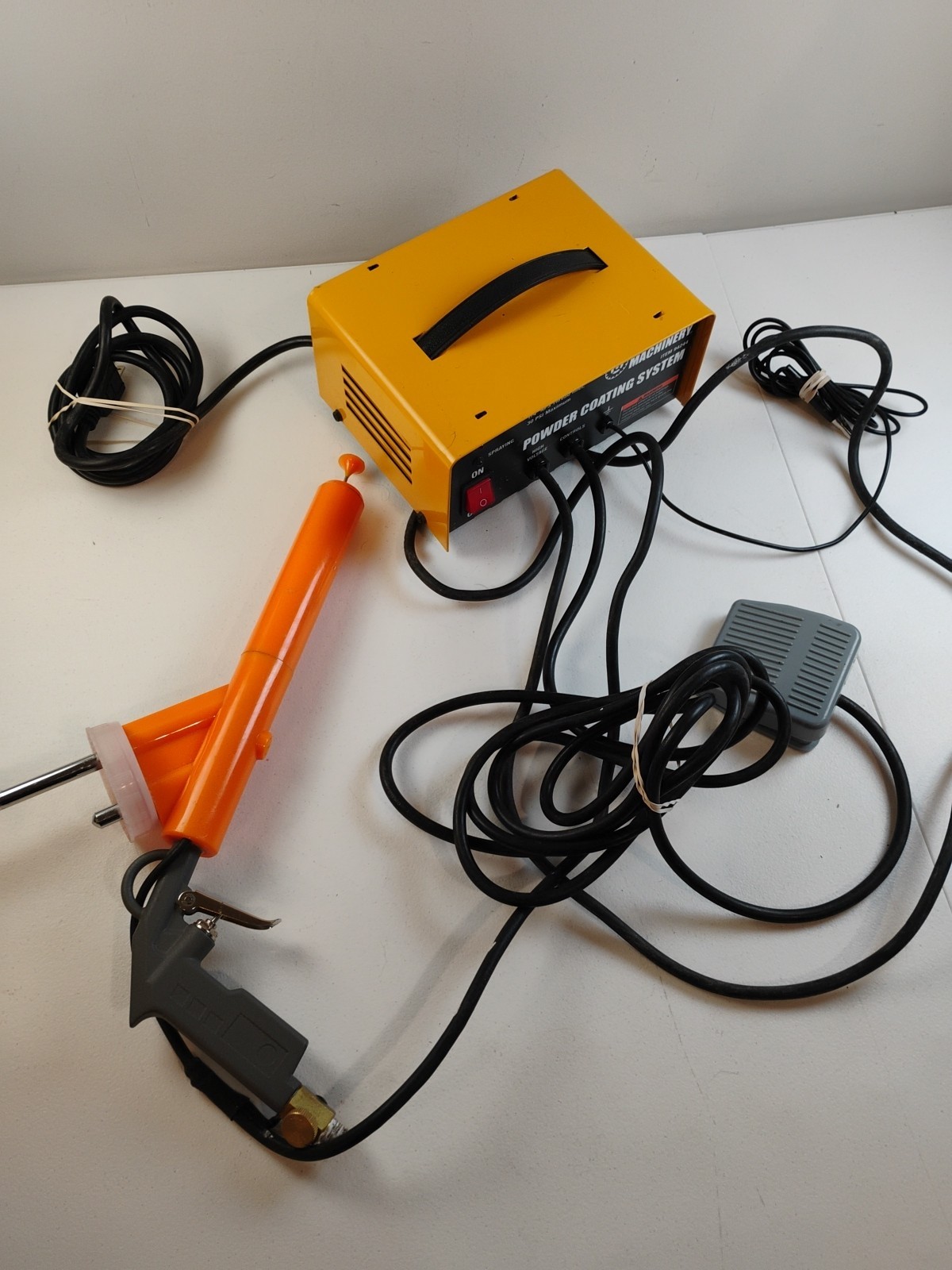 Central Machinery Powder Coating Syst Electrostatic Paint Gun 10-30PSI 94244