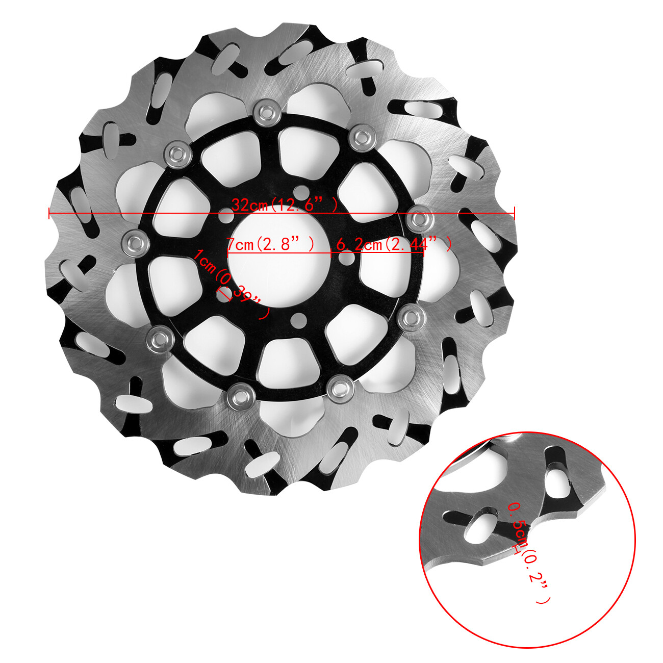 Front Brake Disc Rotors Fit For Suzuki GSXR600 GSXR750 GSXR1000 GSX1300 GSX1400