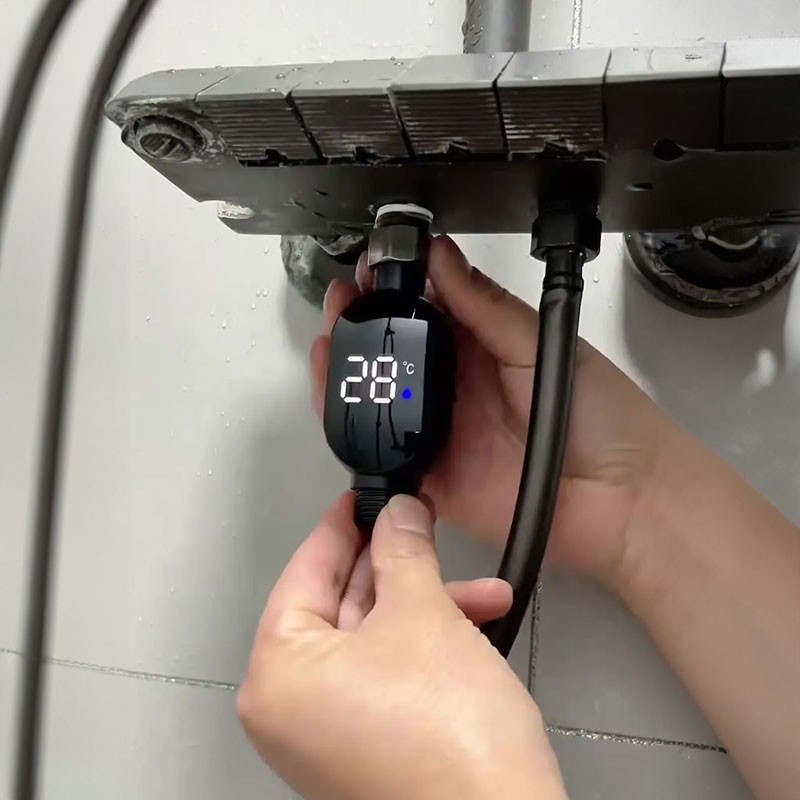 Digital LED Shower Thermometer | Smart Water Temperature Gauge for Bathroom Safe