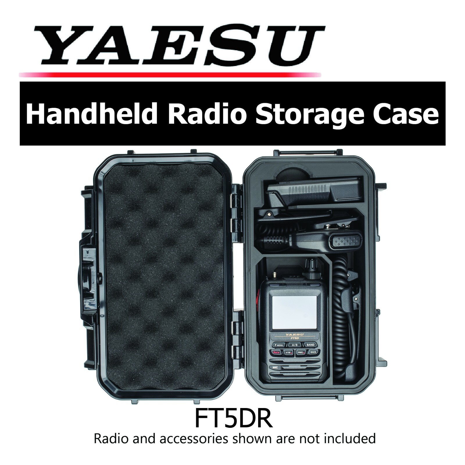 Yaesu FT5DR FT-5DR  FT5 Handheld Portable Radio Storage Case for Battery Antenna