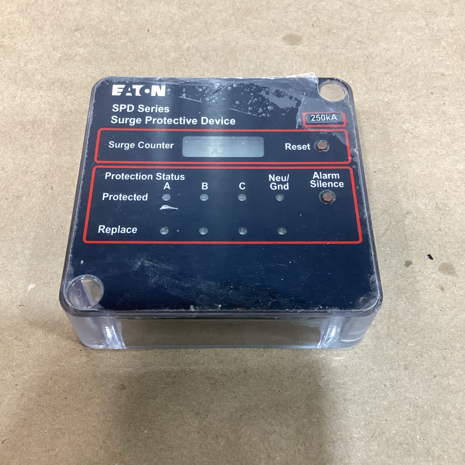 Eaton SPD Series 250kA Surge Protective Device Surge Counter Only