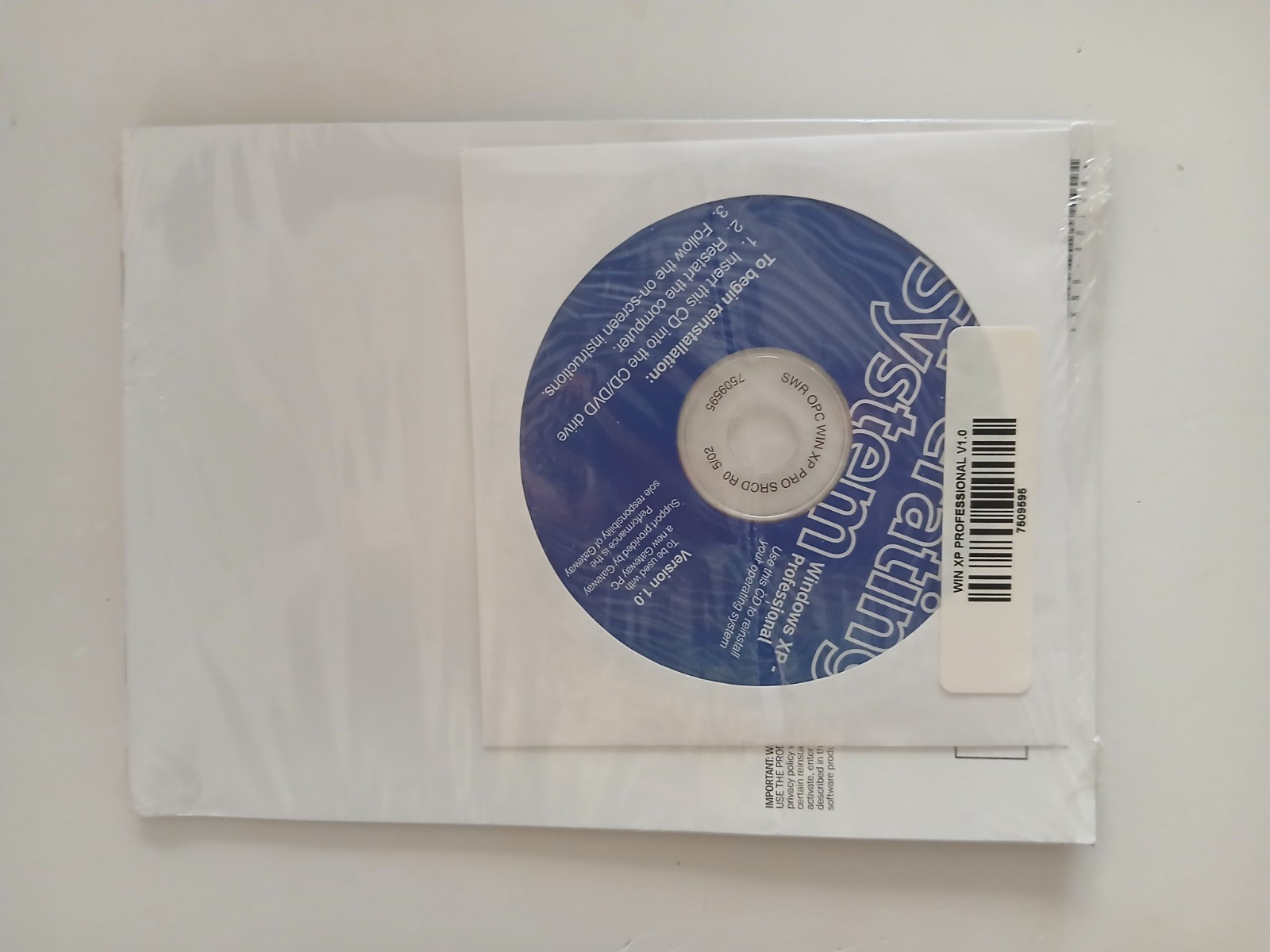 Factory Sealed! Windows XP Home Edition 2002 Mixed Brand + CD DELL or Gateway