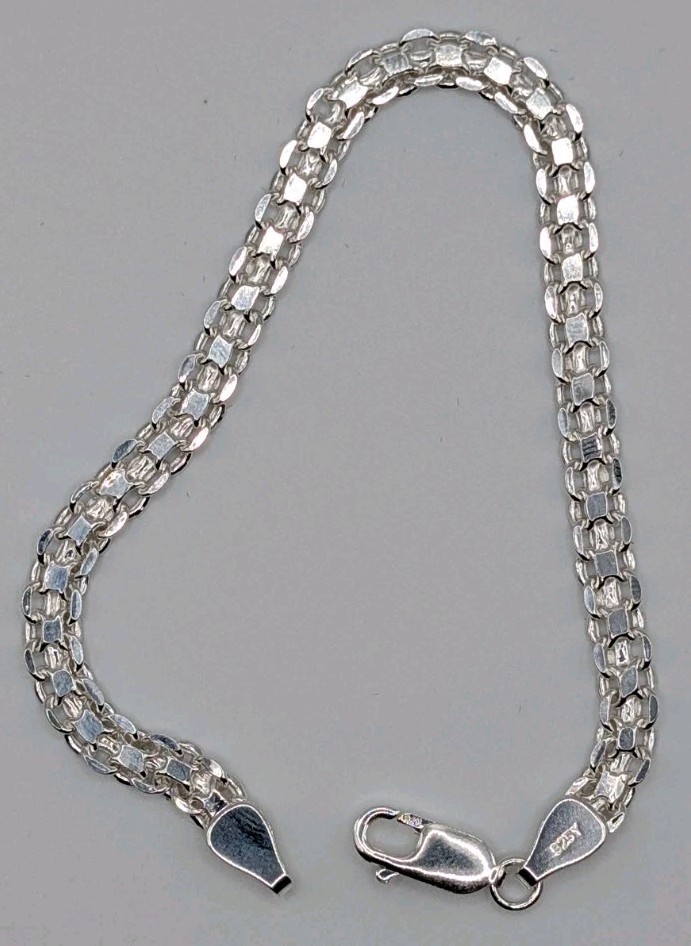 Sterling Silver 925 4.75mm Bracelet - 7.75" -  4.4 Grams