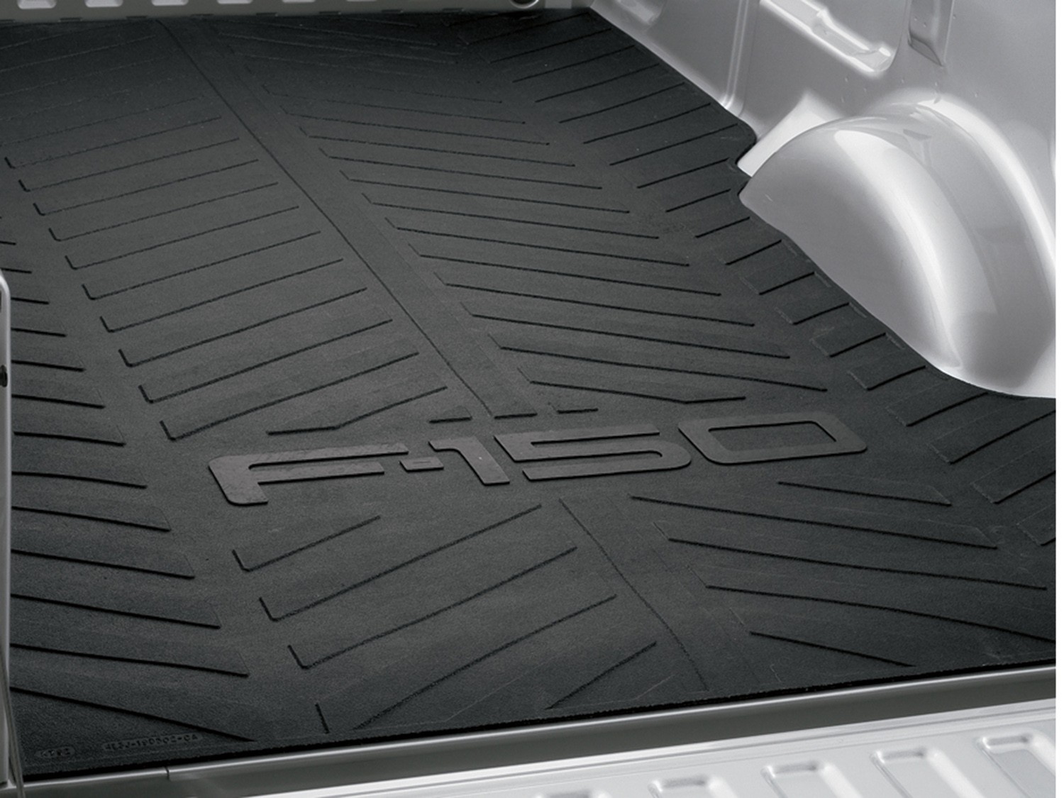 F-150® 2015-2026 Reinforced Rubber Cargo Bed Protector Mat for 5.5' Bed in Black