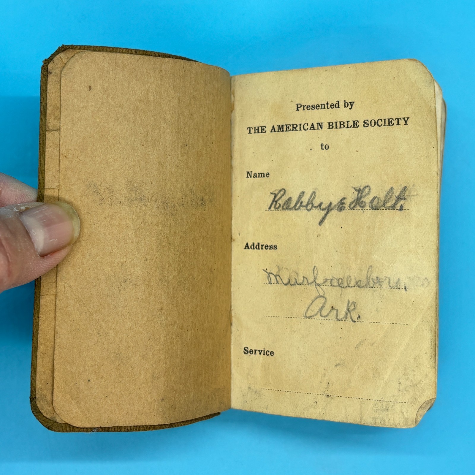 1917 New Testament Pocket Bible Army and Navy Edition