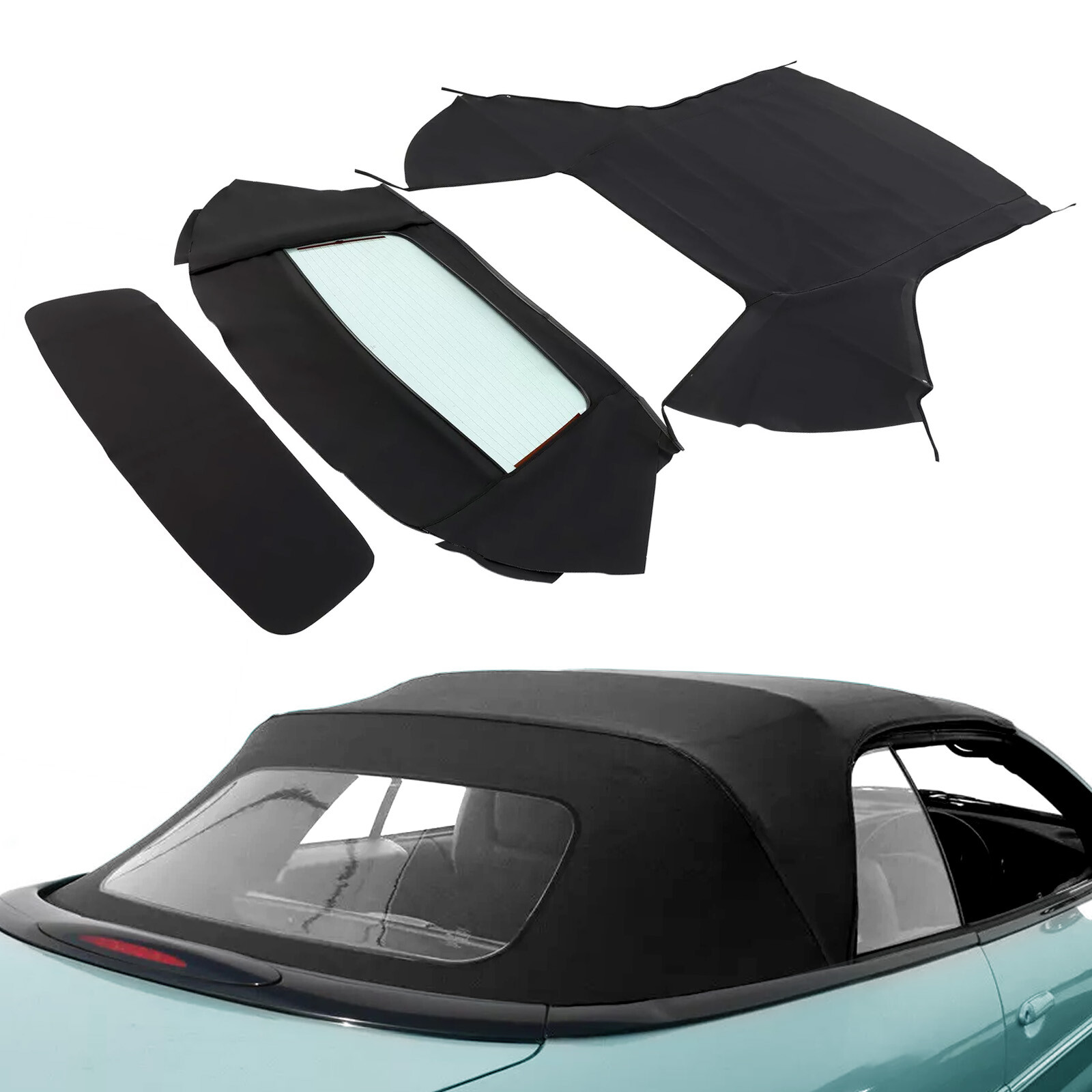 Convertible Soft Top w/ Heated Glass Window For Chrysler Sebring 1996-2006