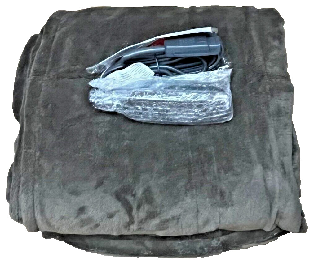 Sunbeam Royal Luxe Walnut Heated Personal Throw / Blanket, Cozy-Warm, Adjusta...