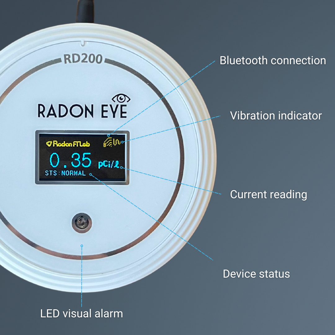 Ecosense RD200 RadonEye, Home Radon Detector