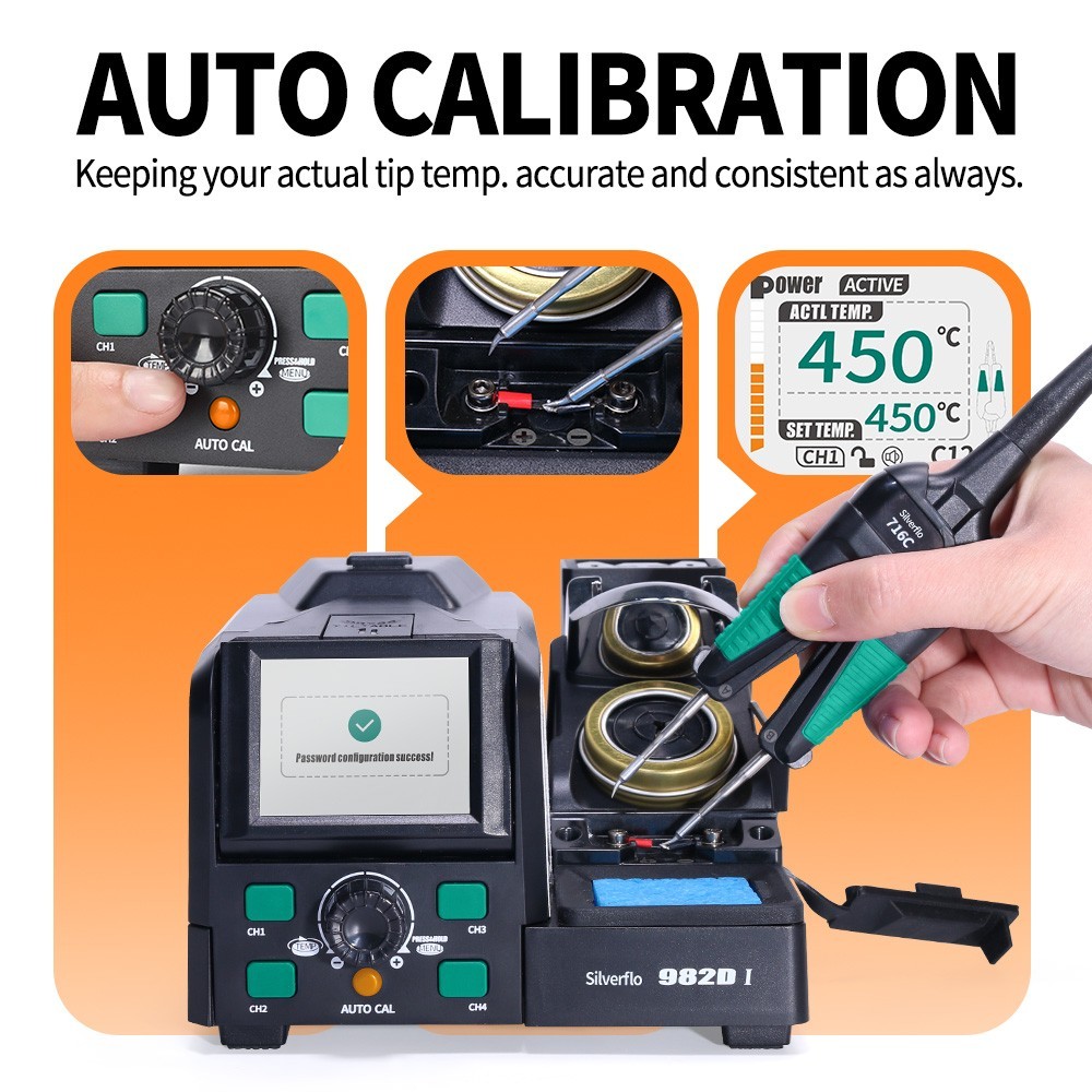 982D-III Hot Tweezers Soldering Station Digital C210/245 Soldering Iron kit