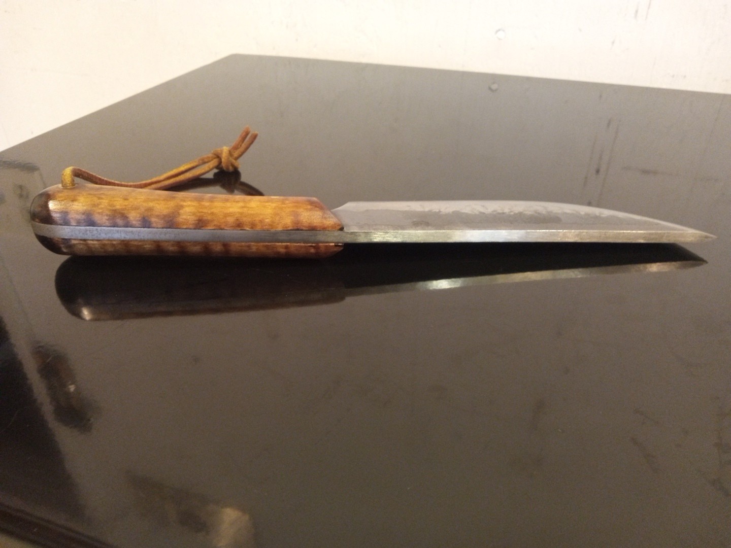 Vintage Custom-HandMade JEFF WHITE 11'' Primitive Camp Knife. Thick & Heavy Duty