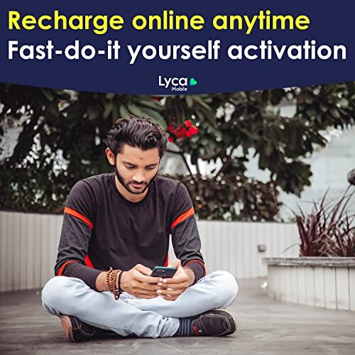 Lycamobile $49 Plan SIM Unlimited Talk/Text/Data to 85+ Countries - 40GB 4G/5G