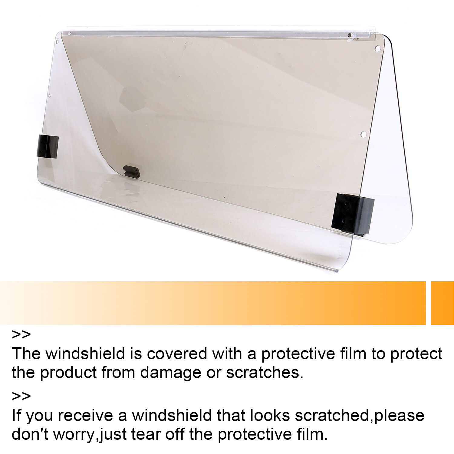 Tinted Windshield For 2003 2004 2005 2006 Yamaha G22 Golf Cart Impact Resistant