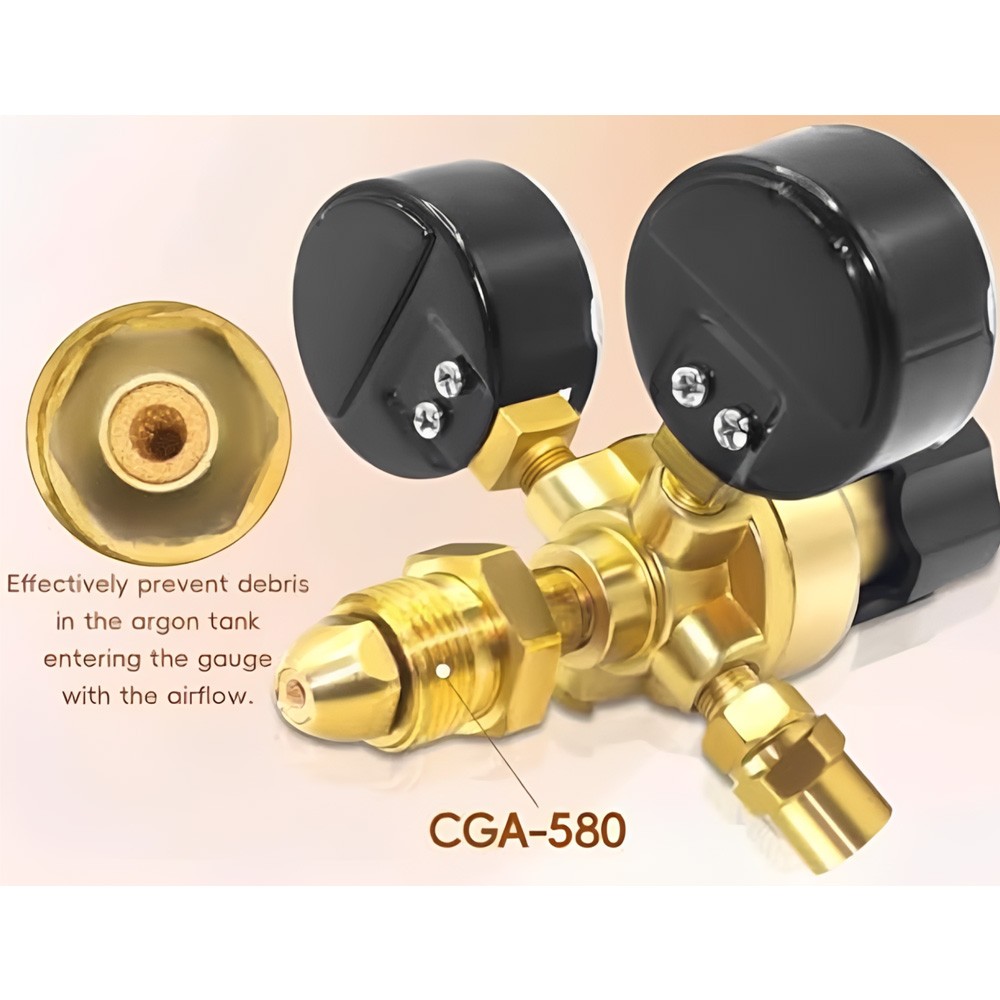 Argon CO2 For Lincoln Mig Tig Flow Meter Welding Regulator Welder Gauge Gas+Hose