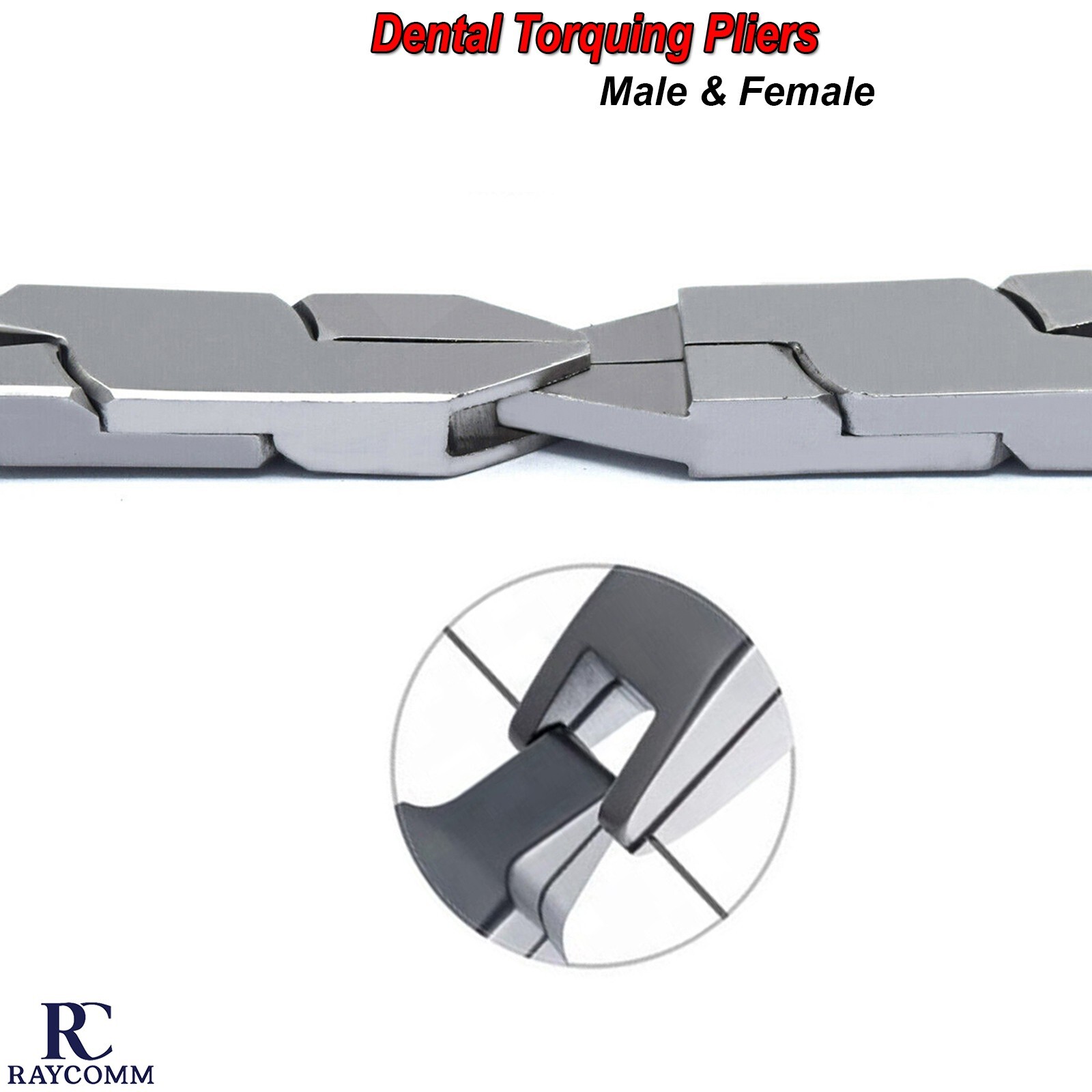 Orthodontic Male & Female Torquing Pliers Dental Torque Bending Arch Wire Set