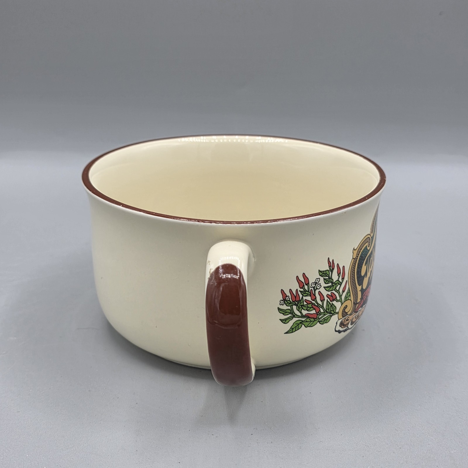 Tabasco Stoneware Pepper Sauce McIlhenny Soup Seafood Gumbo Bowls 16 oz Set of 4