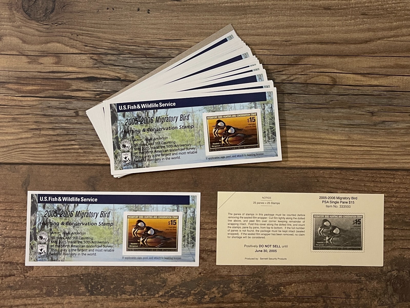 #RW72A 2005 / 2006 - US Federal Duck Stamp - LotP **New From Sealed Pack**