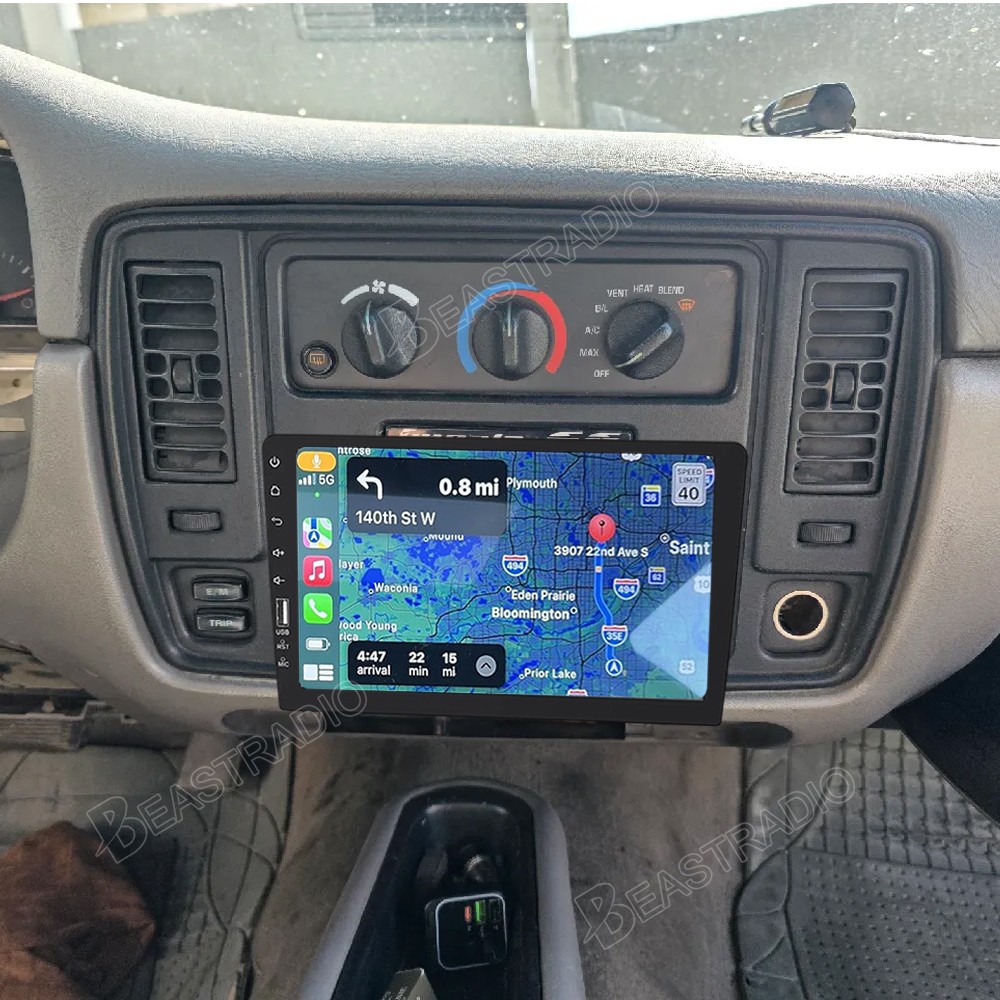 For 1994-1996 Chevy Impala SS Carplay Android Auto Single 1Din Car Stereo Radio