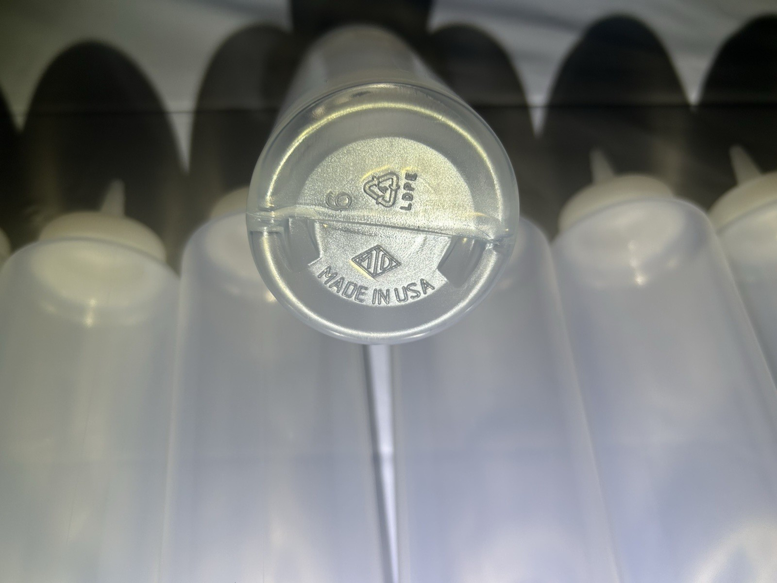 Condiment Plastic Squeeze Bottles 8 oz. Lot of 9