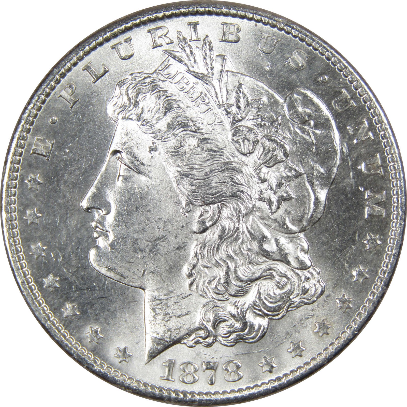 1878 S Morgan Dollar BU Uncirculated Mint State 90% Silver $1 US Coin