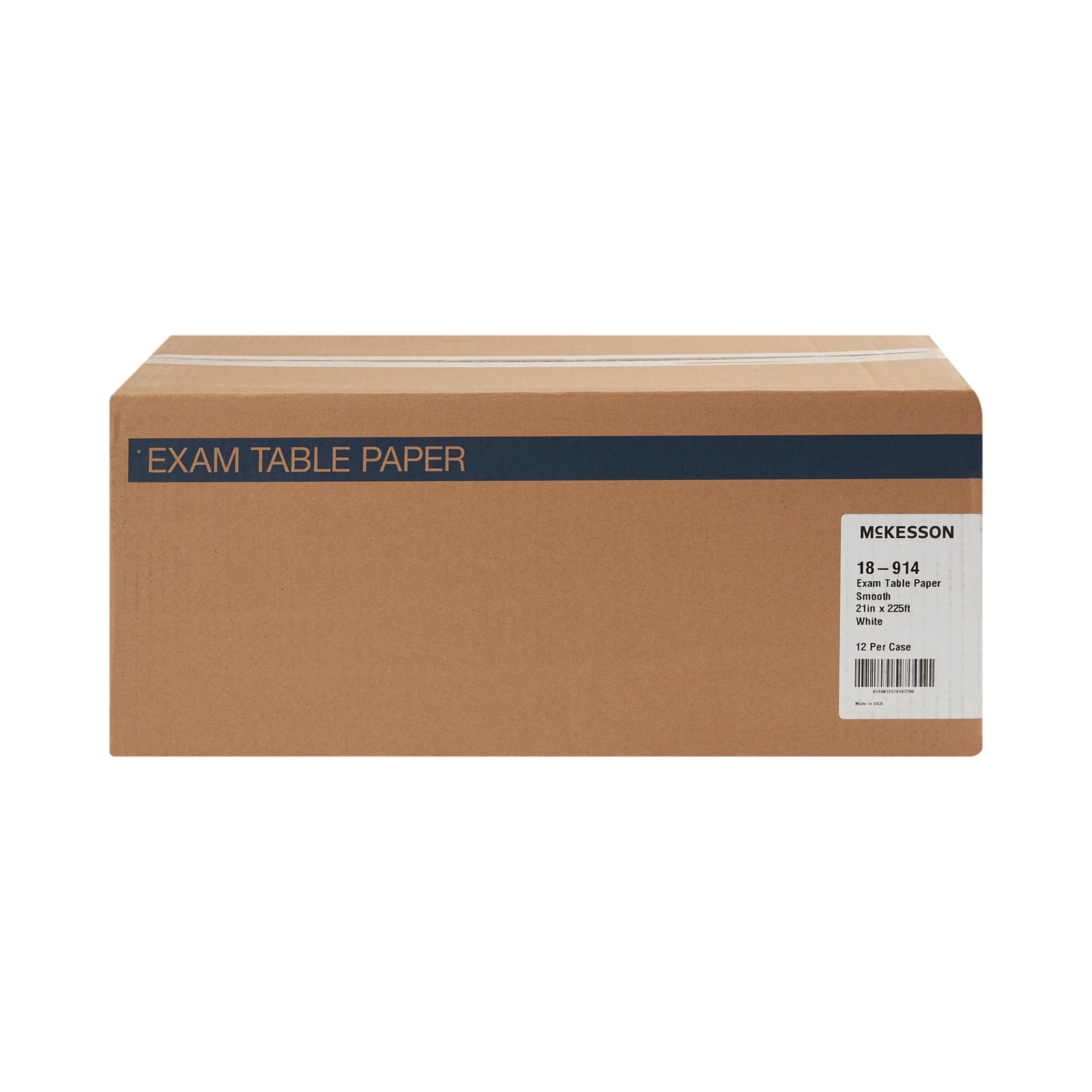 McKesson Medical Exam Table Paper Premium White Smooth 21 in x 225 ft 12 Rolls