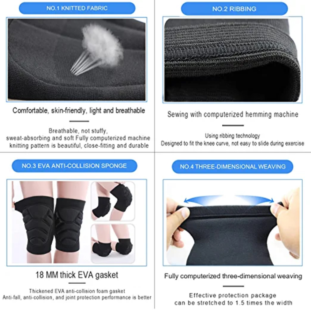 1 Pair Knee Pads Construction Floor Work Gears Sport Professional Leg Protector